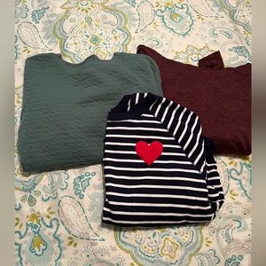 Lot of 3 ladies sweatshirts